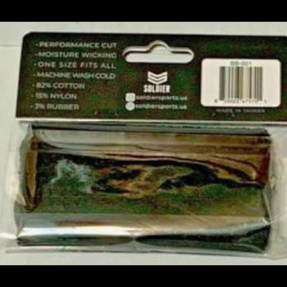 Solider Football Bicep Bands 2 Pack One Size Fits All Black Unisex NEW - Picture 2 of 2